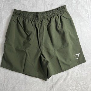 Gymshark Arrival 5" Shorts Men's Size Small Core Olive NWOT